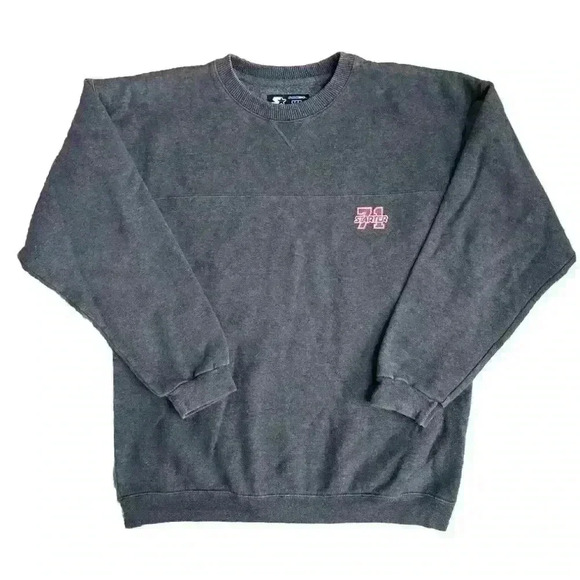 Starter 00s Heavyweight Pro 80 Crewneck Sweatshirt Youth XL Pullover Y2K Retro - Picture 1 of 10